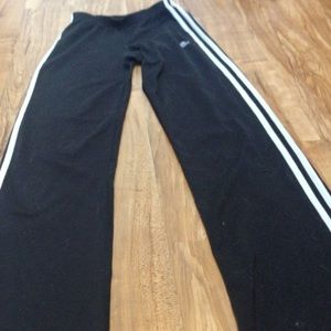 Worn workout bootcut sweats