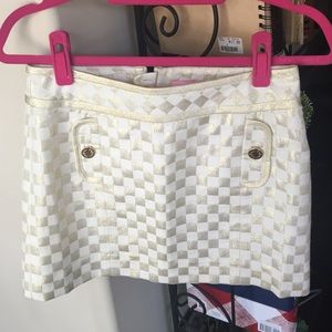 Gold sparkly Lilly skirt! Worn once.