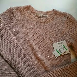 Rachel by Rachel Roy pink sequined sweater