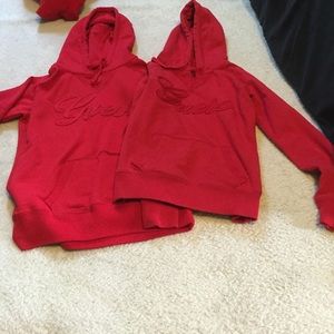2 Guess hoodies