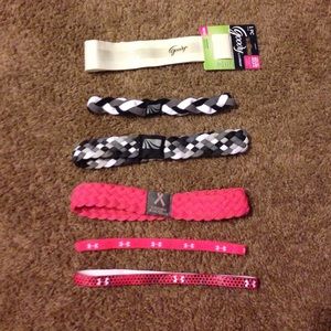 Lot of 6 athletic headbands