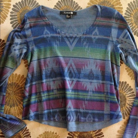 F21 tribal long sleeve