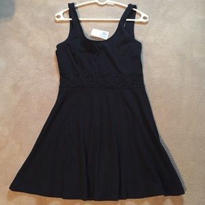 NEW Black Forever 21 dress with lace- Large