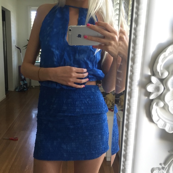 Reserved---Indah canoa cut away mini band dress