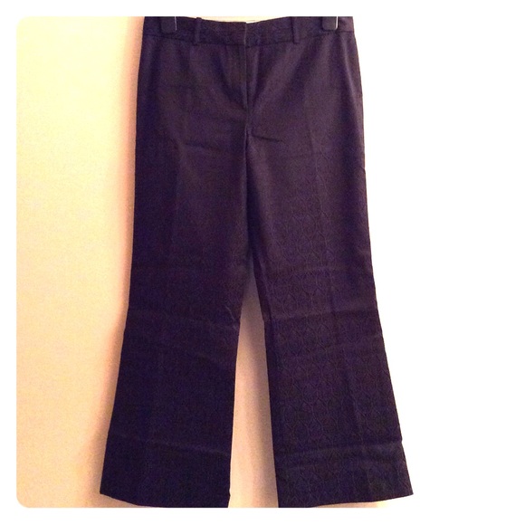 Gorgeous Tahari Black Brocade! Dress Slacks 8P EUC