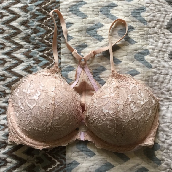 Victoria's Secret nude racer back push up bra