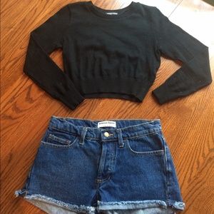 RESERVED NOWT American Apparel cropped sweater