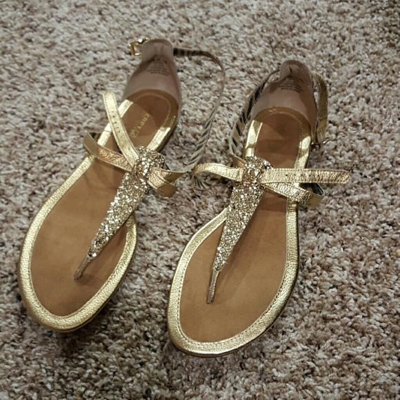 Sperry top-sider gold gladiator sandals