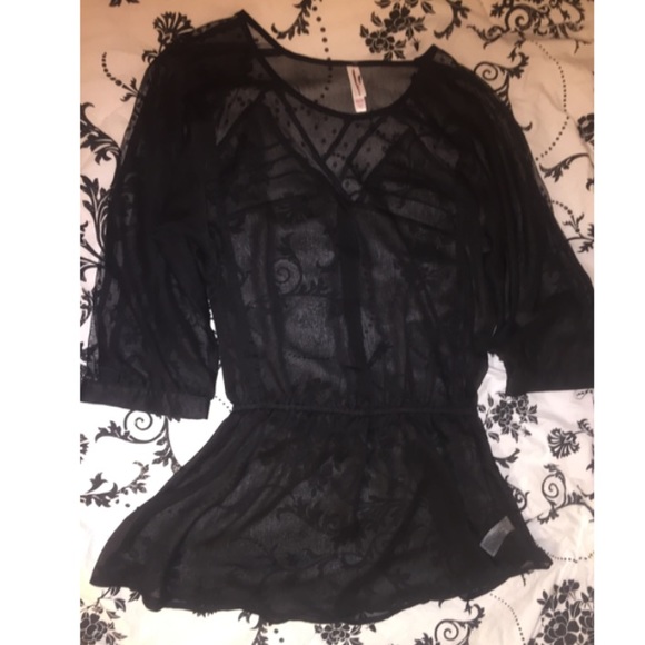 Black Sheer Shirt