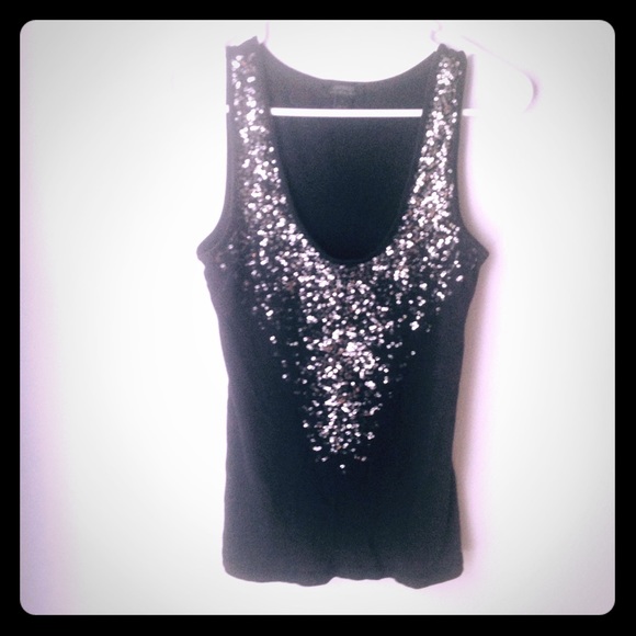 Express tank top sequins size large