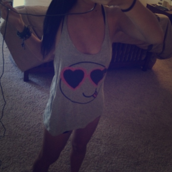 Smiley Face Loose Summer Top