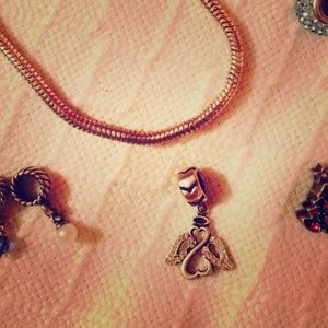 Open Heart Angel Charm