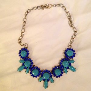 Jcrew blue statement necklace