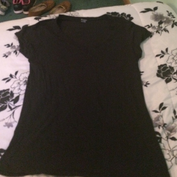 Black V-neck