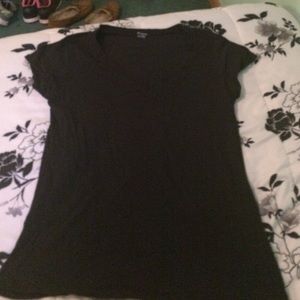 Black V-neck