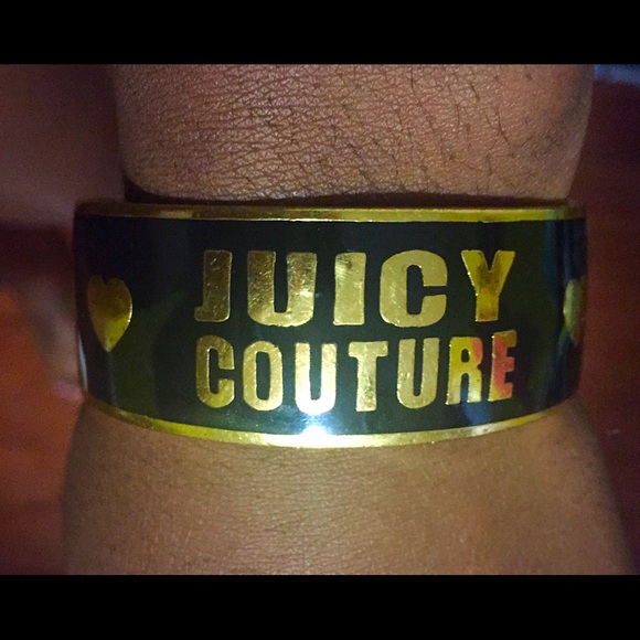 Juicy Couture bangle in black and gold