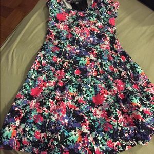 Skater dress with mesh back