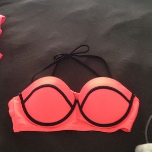 Orange bikini top - looks like triangl brand
