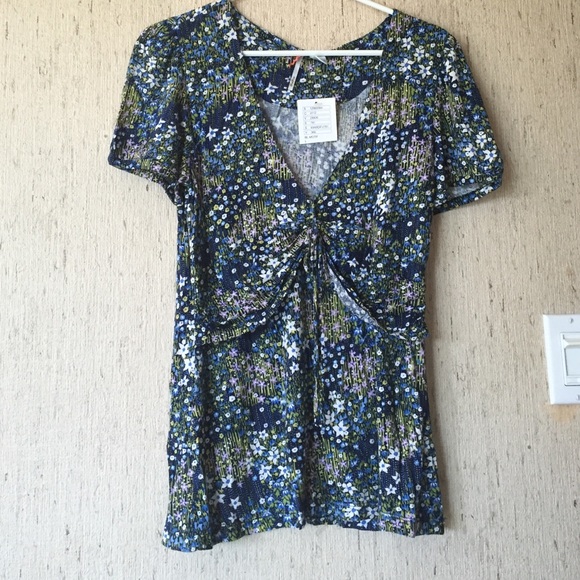 Anthropologie Floral Tee Shirt