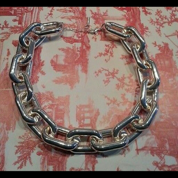โSOLDโ โคRUNWAY SILVER NECKLACE CHAIN - Picture 2 of 4