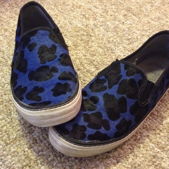 Cute calfskin slip on sneakers