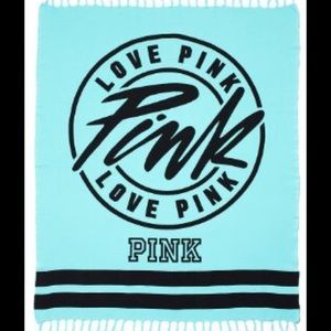 @Karla66 Victoria's Secret Pink Teal blanket