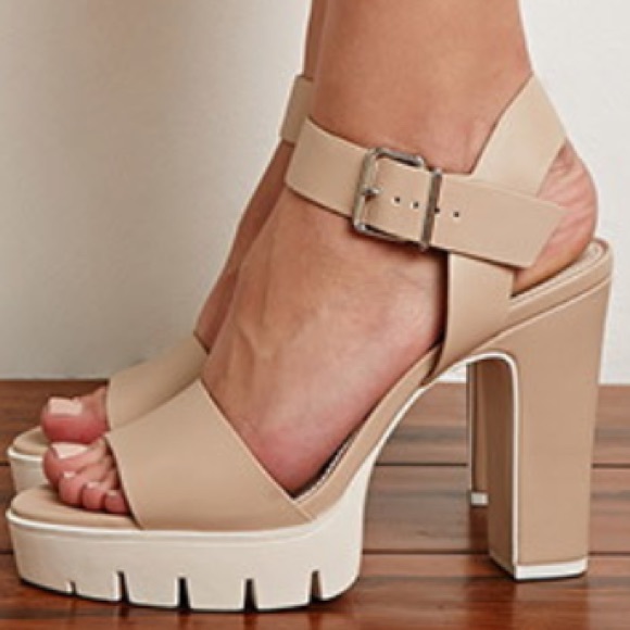 Nude Platform Sandals