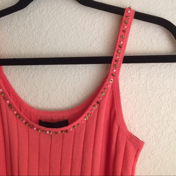 Express Knit Coral Tank Small NEW