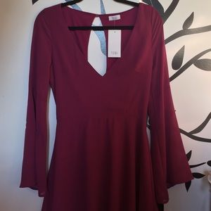 Tobis size medium chiffon purple dress