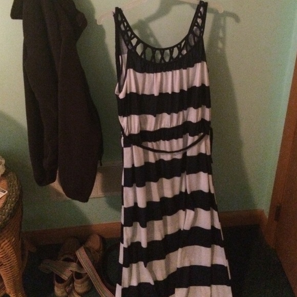 Long striped dress