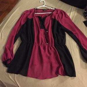 Plus sized sheer top