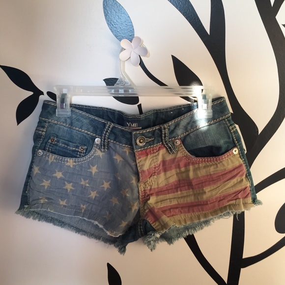 America Jean shorty shorts