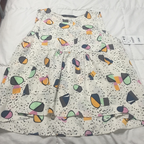 ZARA Basic bright poppy summer top Sz Small