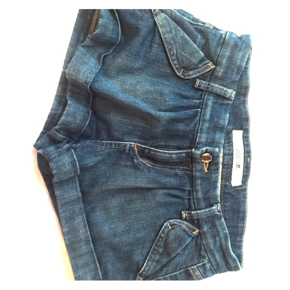Joe's Jeans Shorts Dark Denim Wash Cuffed/Rolled