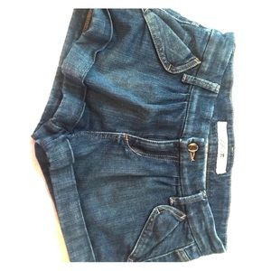 Joe's Jeans Shorts Dark Denim Wash Cuffed/Rolled