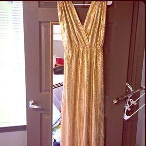 Gold NWT Maxi formal dress