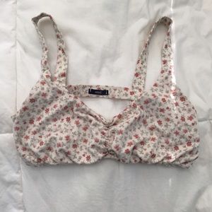 Brandy Melville Floral Caged Back Bralette