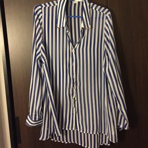 Plus sized sheer top