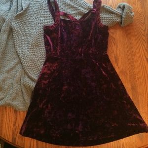 NWOT velvet skater dress 🌼