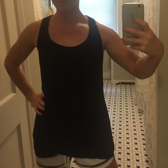 Black racer back tank