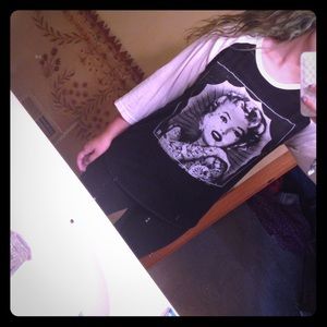 💉Tatted Marilyn Monroe Baseball Tee💄