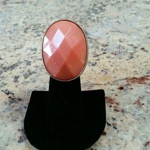 Coral stone ring