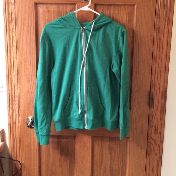 Cute green zip up sweatshirt