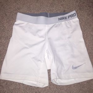 White Nike Pros