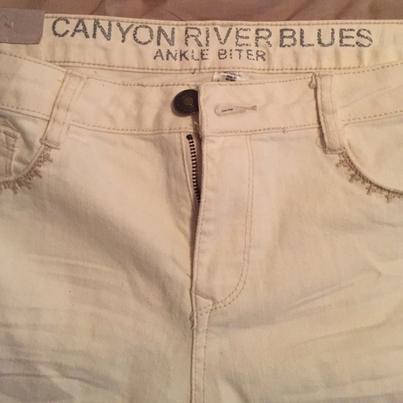 White Ankle Biter Skinny Fit Jeans - Picture 2 of 3