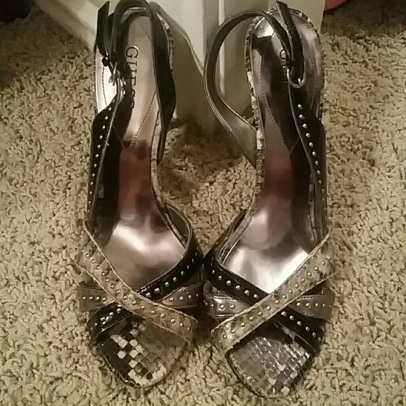 Guess sling back heels