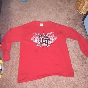 Red GymTyme AllStars long sleeve shirt