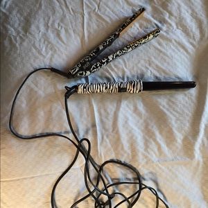 Curling iron and straightening iron