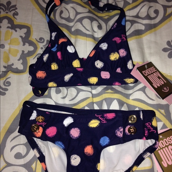 Juicy Couture Regal Halter Top/Bottom SZ 4 Toddler