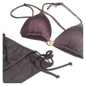 Victoria's Secret two-piece black bikini